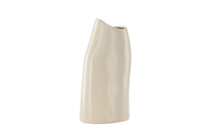 Ernst Vase 23 x 12 x 9 Beige med Sorte Prikker