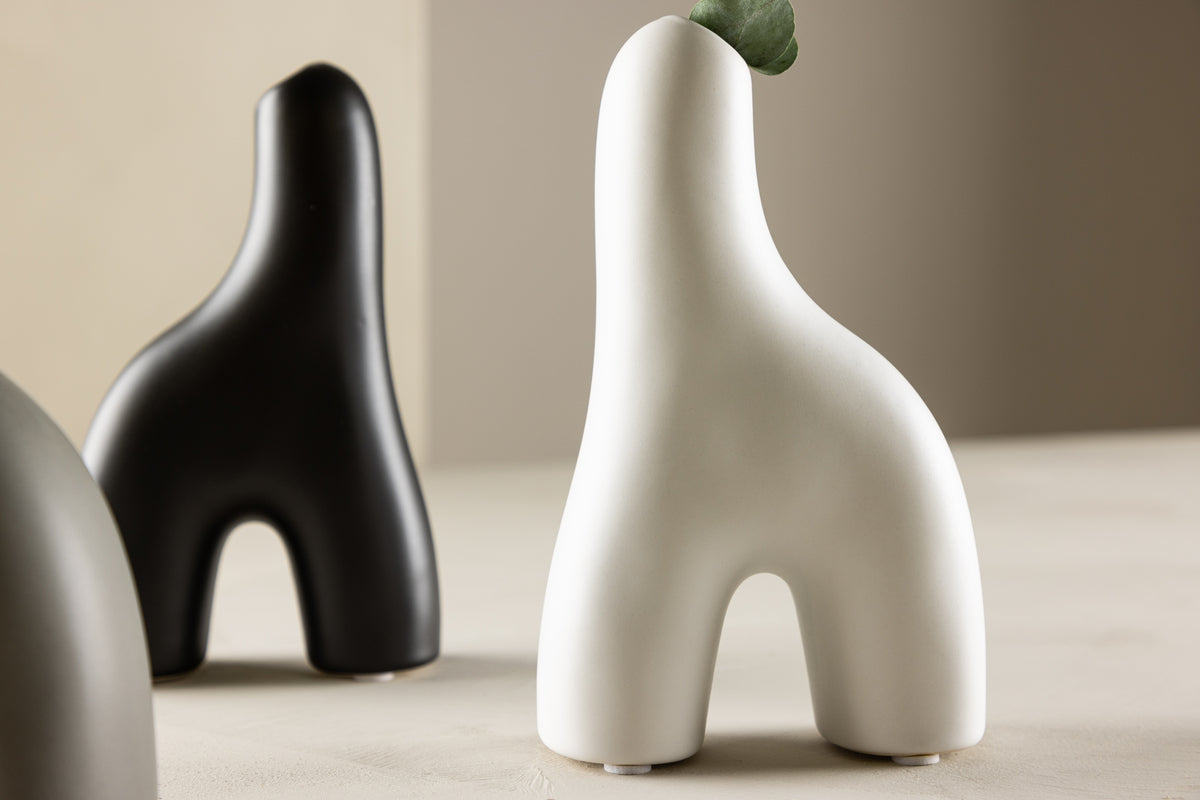 Aya Vase 5 x 16 x 10 Hvid