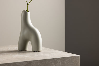 Aya Vase 5 x 16 x 10 Lys Grå