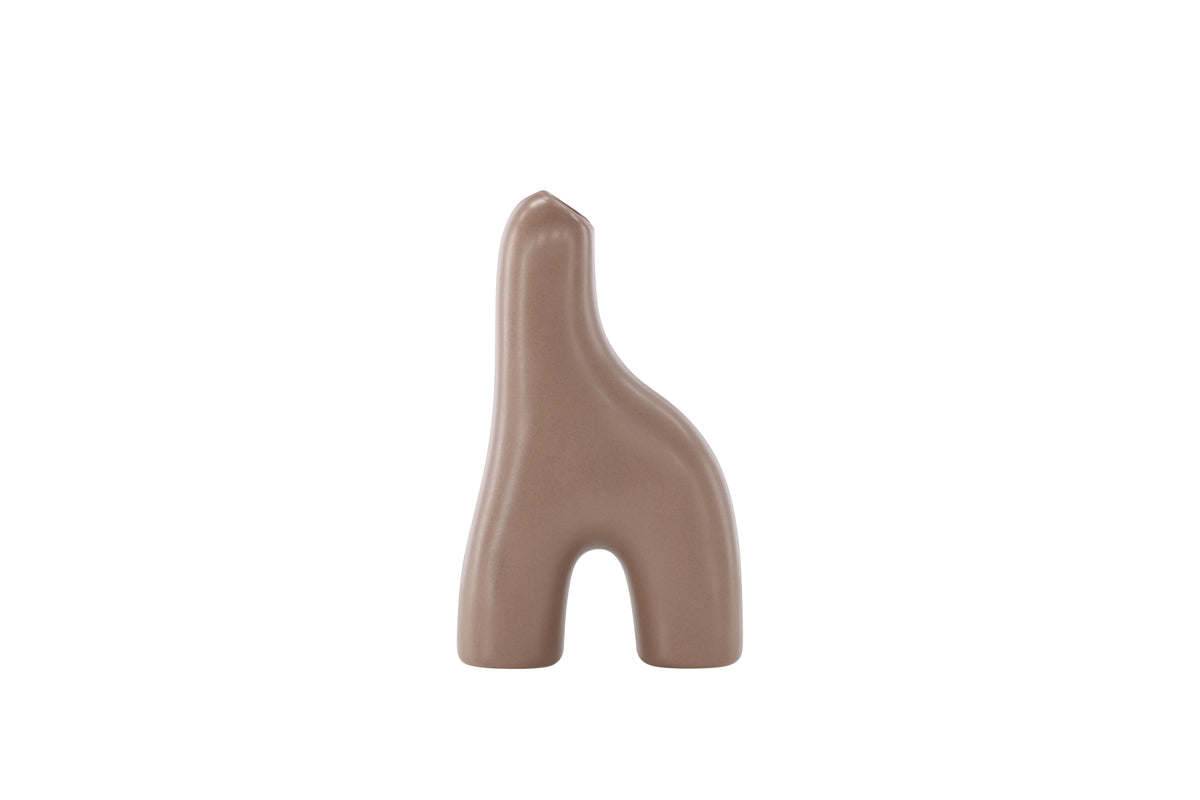 Aya Vase 5 x 16 x 10 Brun