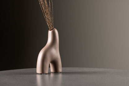 Aya Vase 5 x 16 x 10 Brun