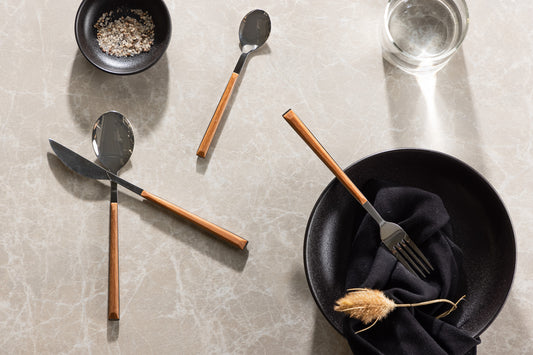 Bestiksæt i rustfrit stål, 24 dele