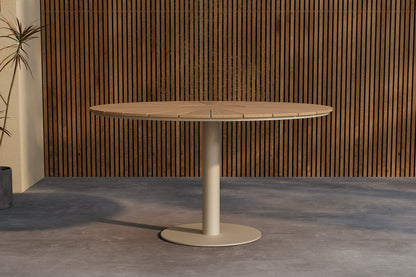 Rundt spisebord ø120 Beige