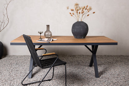 Garcia Rektangulært Spisebord 200 x 100 Sort