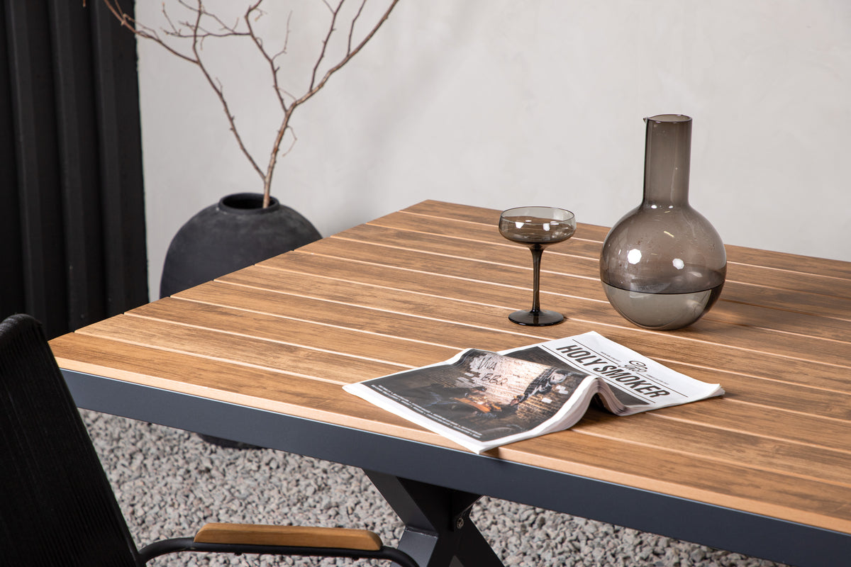 Garcia Rektangulært Spisebord 200 x 100 Sort