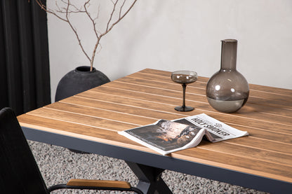 Garcia Rektangulært Spisebord 200 x 100 Sort