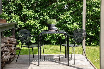 Borneo Cafebord 70 x 70 Sort