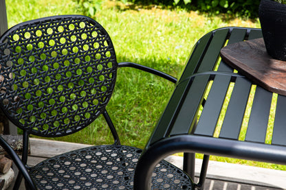 Borneo Cafebord 70 x 70 Sort