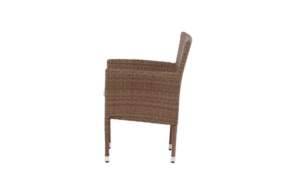 Spisebordsstol 2-pak Natur