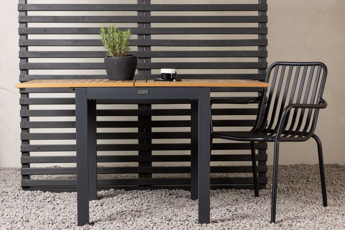 Diego Cafébord 70 x 70 Sort