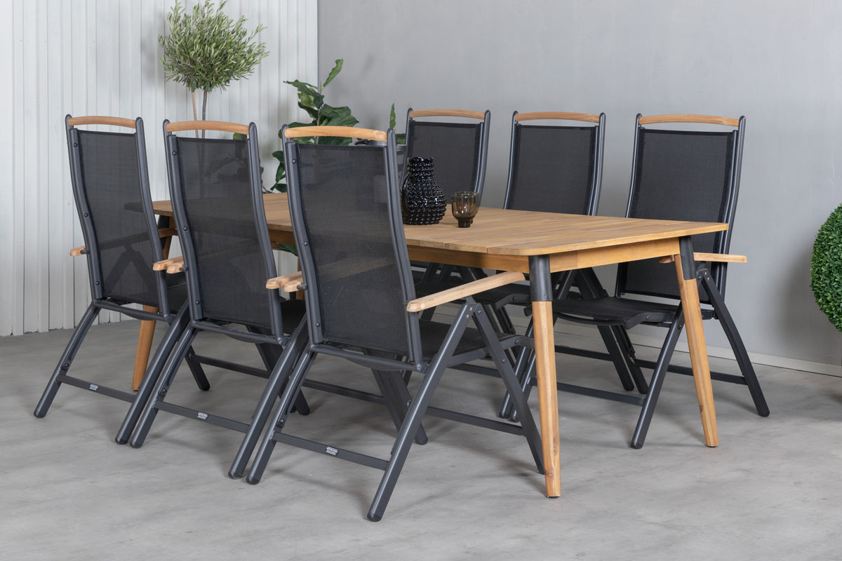 Positionsstol 2-pak Sort