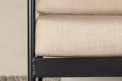 Hjørnesofasæt Sort Beige