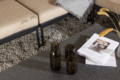 Hjørnesofasæt Sort Beige