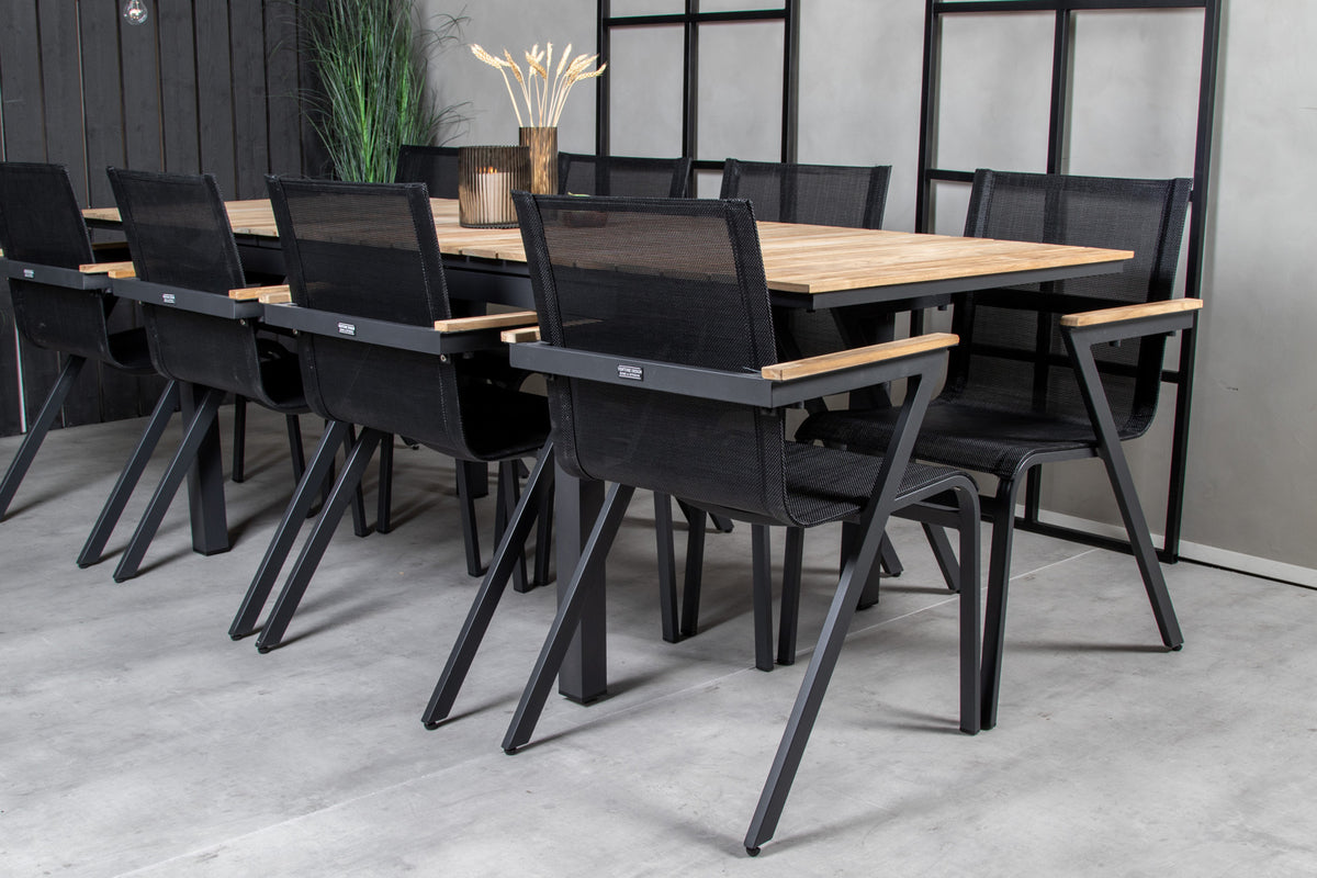 Mexico Spisebordsstole 6-pak Sort