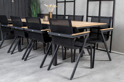 Mexico Spisebordsstole 6-pak Sort