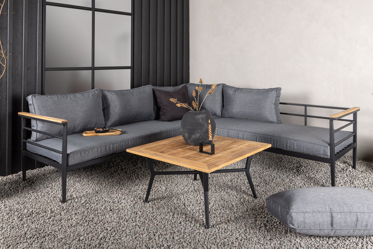 Hjørnesofa sæt Nature Sort