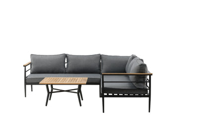 Hjørnesofa sæt Nature Sort