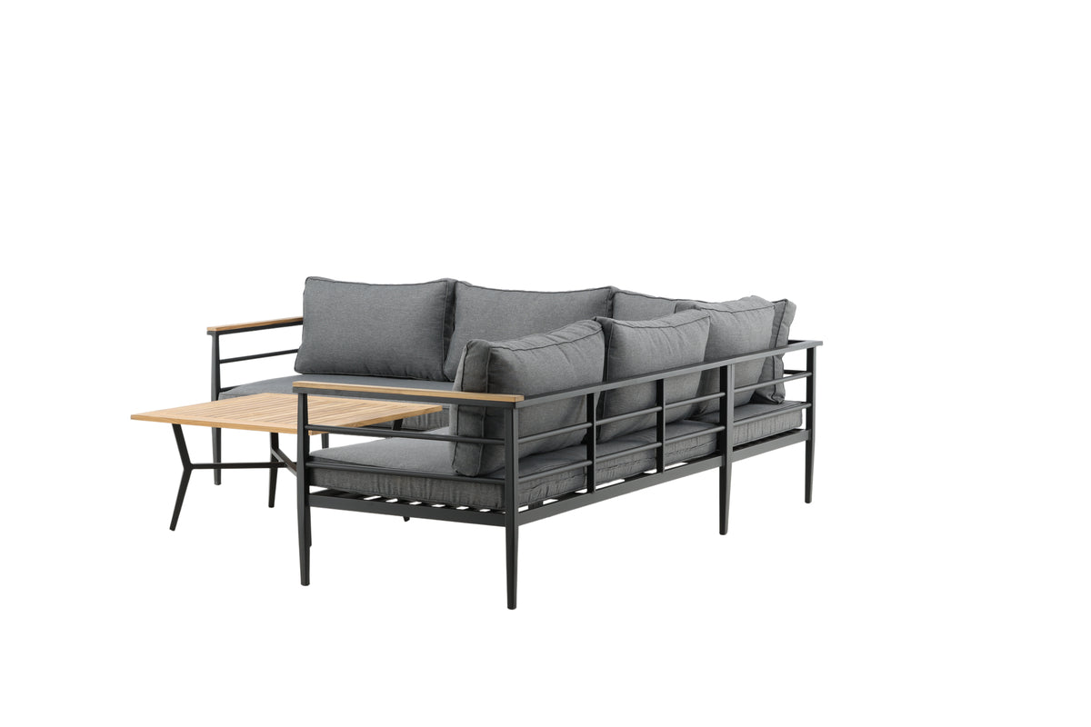 Hjørnesofa sæt Nature Sort