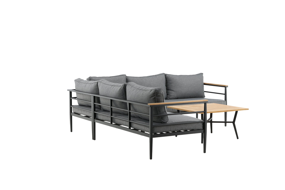 Hjørnesofa sæt Nature Sort