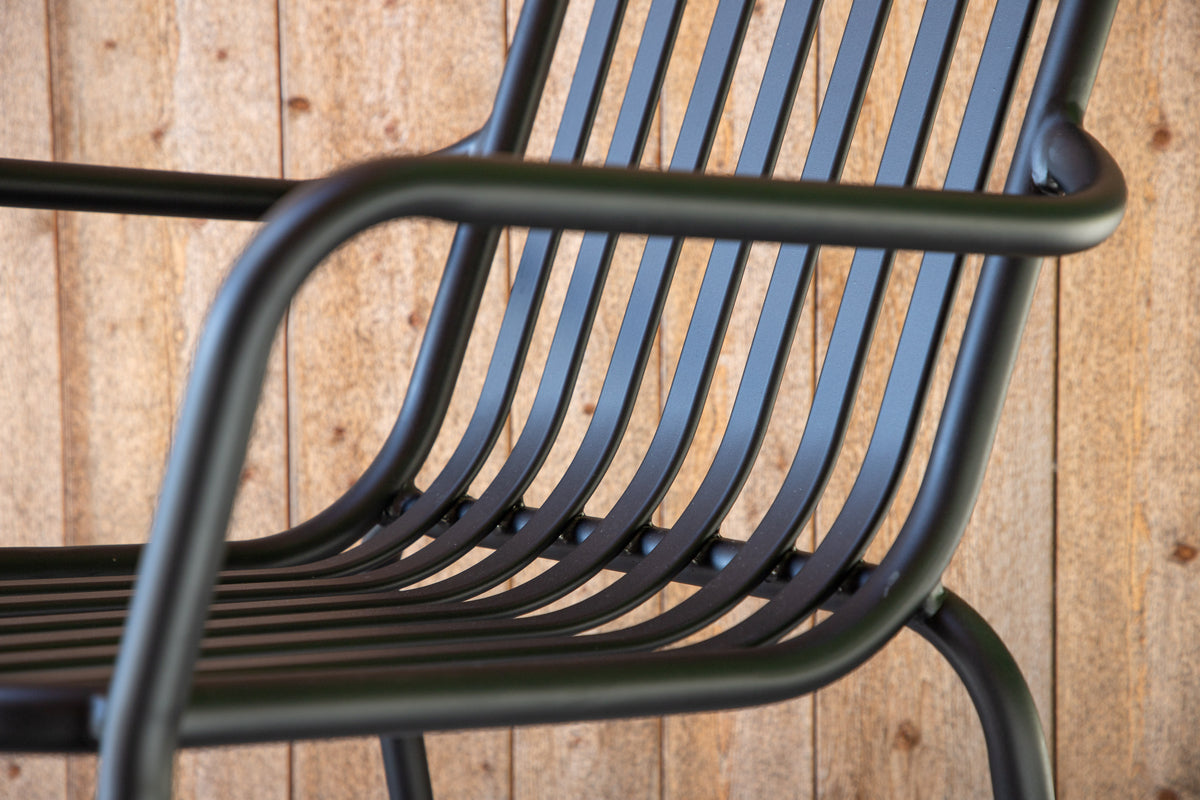 Spisebordsstol 2-pak Sort