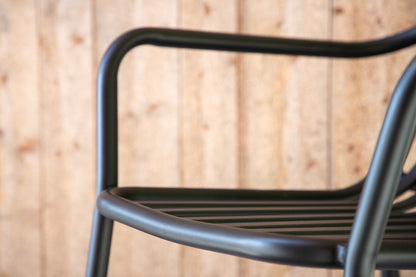 Spisebordsstol 2-pak Sort