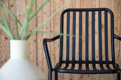 Spisebordsstol 2-pak Sort