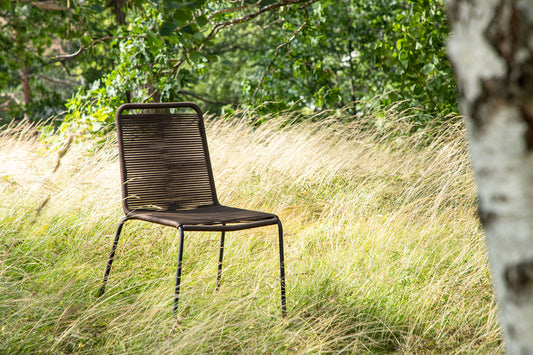 Spisebordsstol 2-pak Brun/Sort