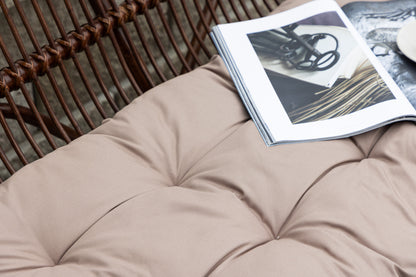 2-personers sofa, mørk valnød