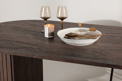 Härön Oval Spisebord 200 x 90 Mocca