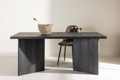 Bassholmen Rektangulært Spisebord 180 x 90 Sort