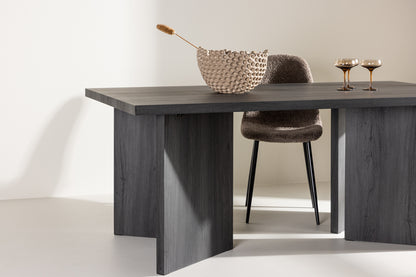 Bassholmen Rektangulært Spisebord 180 x 90 Sort