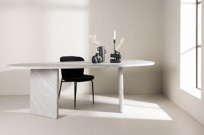 Grönvik Oval Spisebord 220 x 100 Hvid