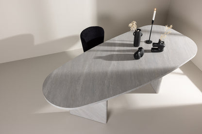 Grönvik Oval Spisebord 220 x 100 Hvid