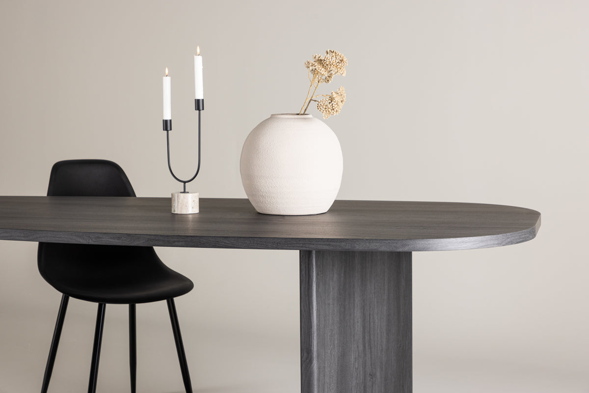 Grönvik Oval Spisebord 220 x 100 Sort