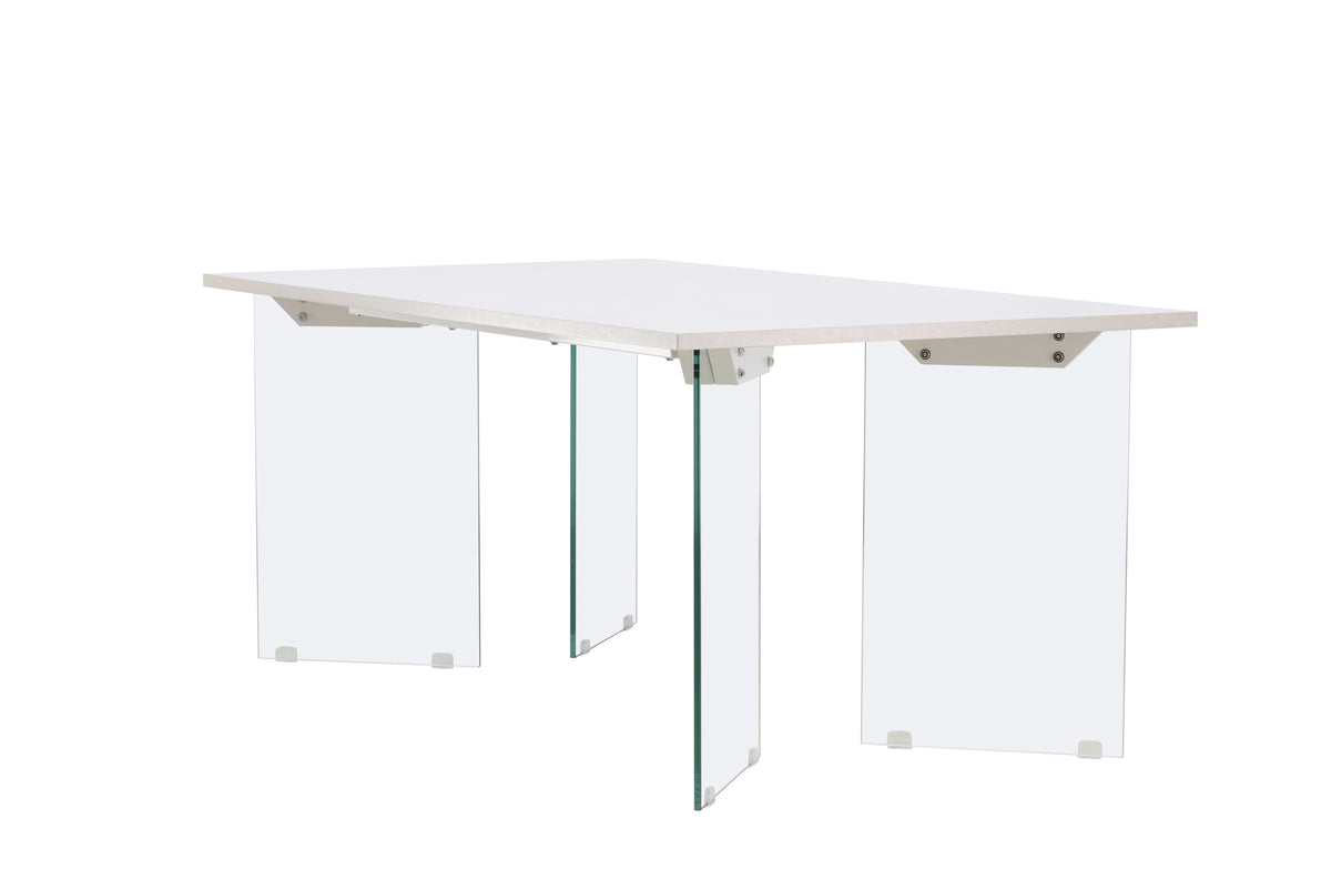 Ester Rektangulært Spisebord 180 x 90 Lys Grå