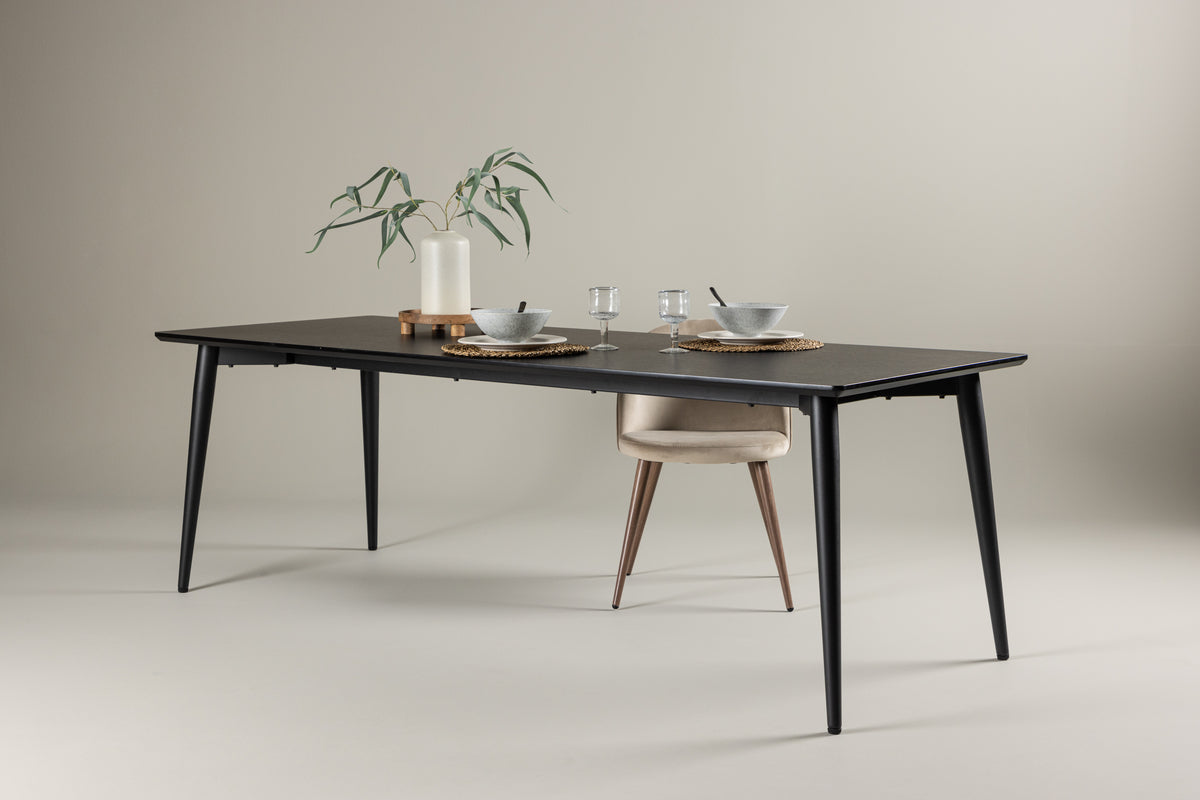 Ellis Rektangulært Spisebord 230 x 85 Sort