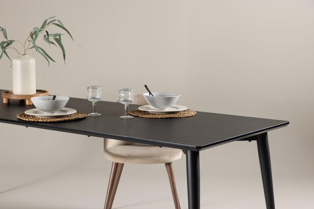 Ellis Rektangulært Spisebord 230 x 85 Sort