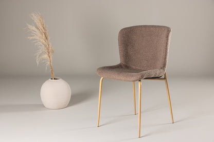 Modesto Spisebordsstol 2-pak Brun