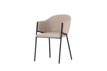 Evelina Spisebordsstol 2-pak Beige
