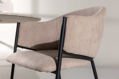 Evelina Spisebordsstol 2-pak Beige