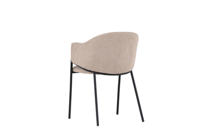 Evelina Spisebordsstol 2-pak Beige