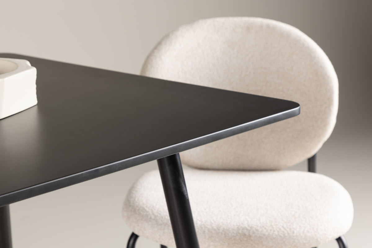 Polar Rektangulært Spisebord 75 x 75 Sort