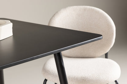 Polar Rektangulært Spisebord 75 x 75 Sort