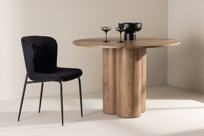 Olivia Rundt Spisebord ⌀110 Brun