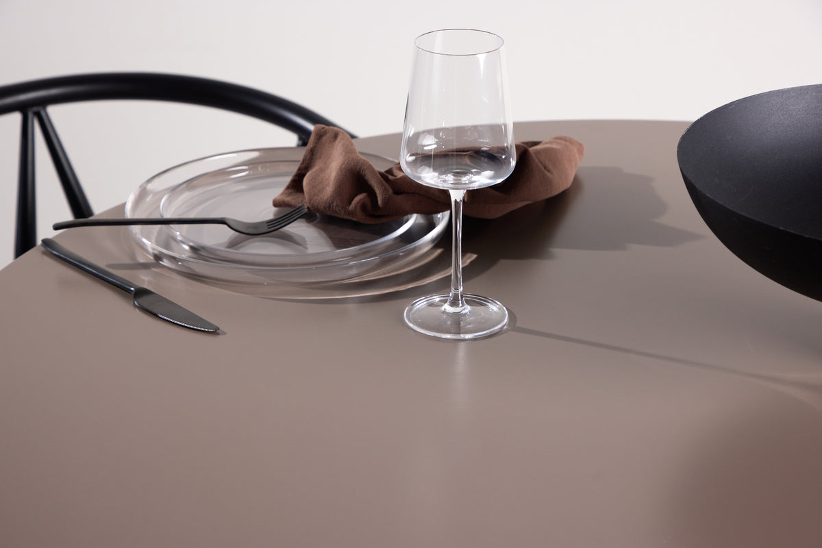 Rundt spisebord 110 Mørkebrun