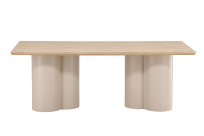 Rektangulært spisebord 210 x 100 Whitewash