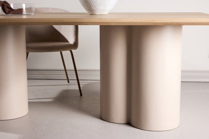 Rektangulært spisebord 210 x 100 Whitewash