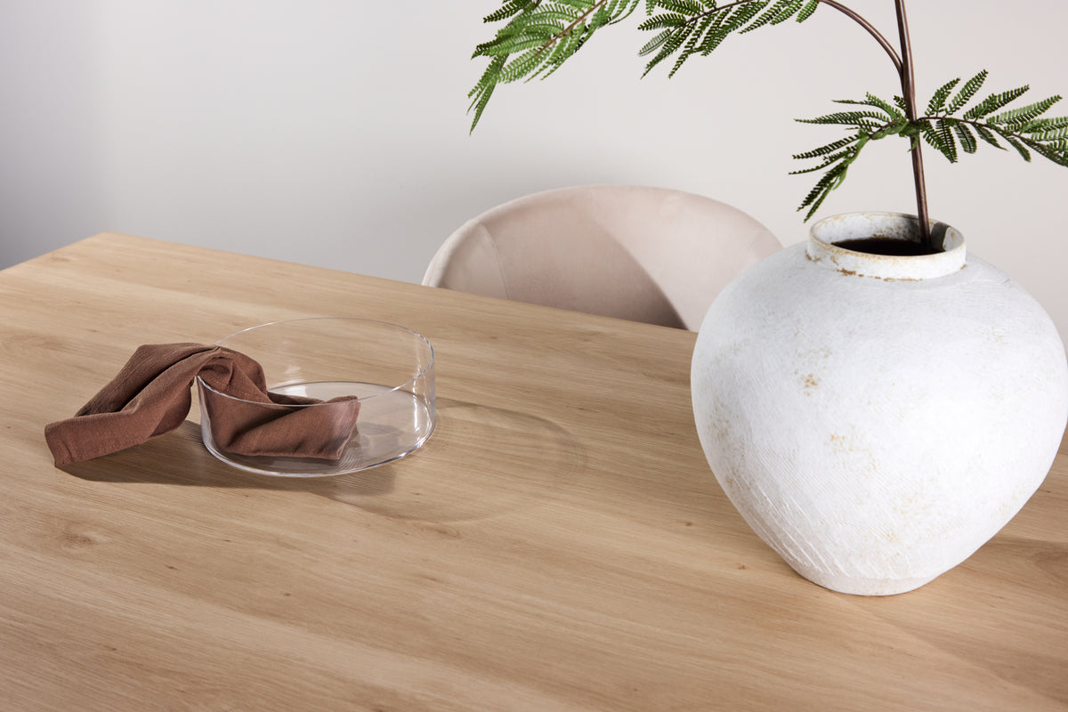 Rektangulært spisebord 210 x 100 Whitewash