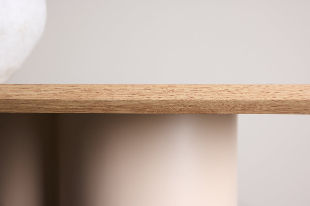 Rektangulært spisebord 210 x 100 Whitewash