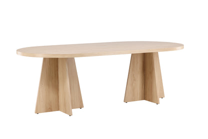 Bootcut Ovalt Spisebord 230 x 115 Natur